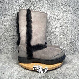 UGG Sunburst Tall Boots Size 11 Women Grey Black 5218